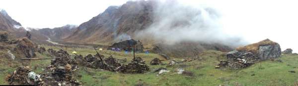 An abandoned gathering village of Yarsa Gumbha