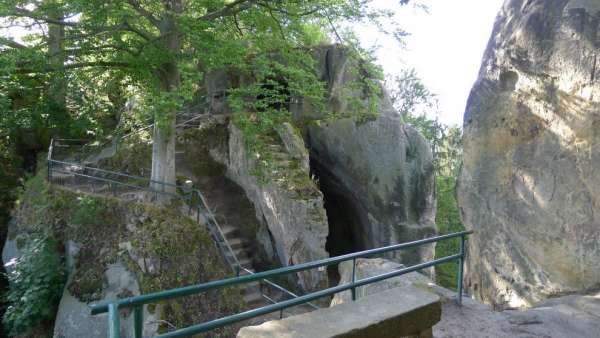Walk through the rock castle