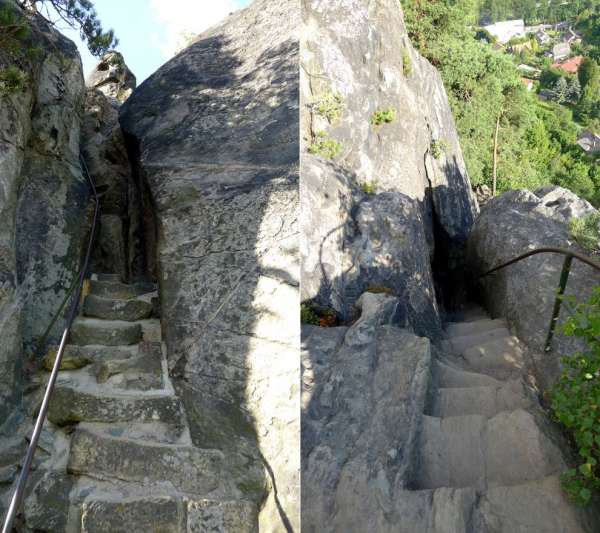 Ascent to the lookout at the cross