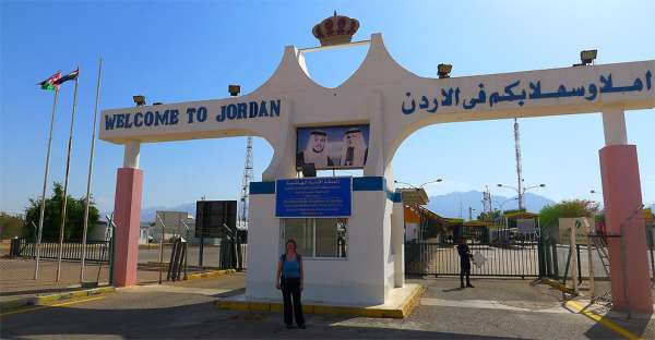 De grens tussen Israël en Jordanië