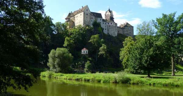 Vista del castillo Loket