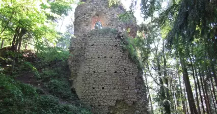 Une visite des ruines du château de Kynžvart