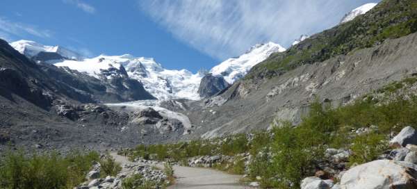 Hike to the Morteratsch Glacier: Transport