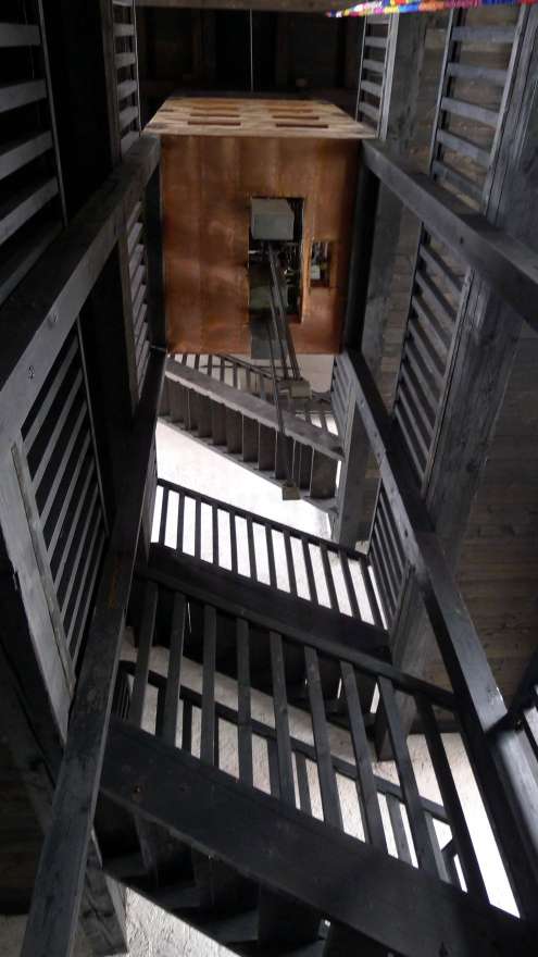 Ascent to the town hall tower