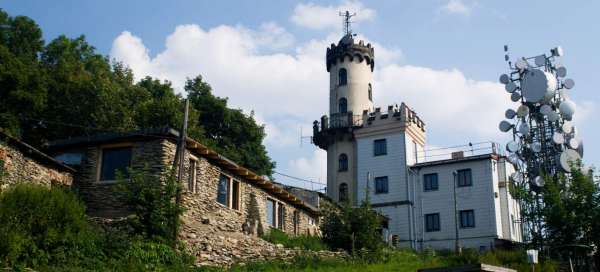 Torre de observação de Milešovka: Transporte
