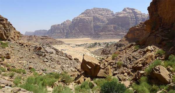 Pohled na Wadi Rum
