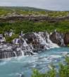 Hraunfossar-Wasserfall