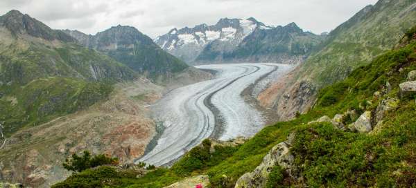 Ledovec Aletschgletscher: Doprava