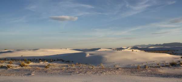 White Sands National Monument: Weather and season