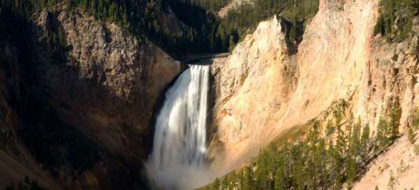 Lower Falls Waterfall: Weather and season