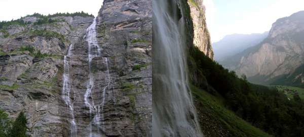 Mürrenbachfall Waterfall: Weather and season