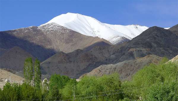 White cap of Nanga Sago mountain