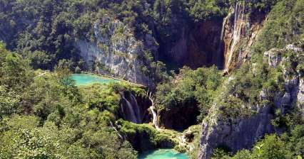 Grande cachoeira de Plitvice