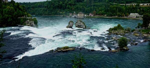 Rheinfall-watervallen: Instappen