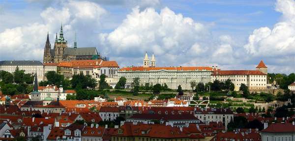 Castelo de Praga em plena exibição