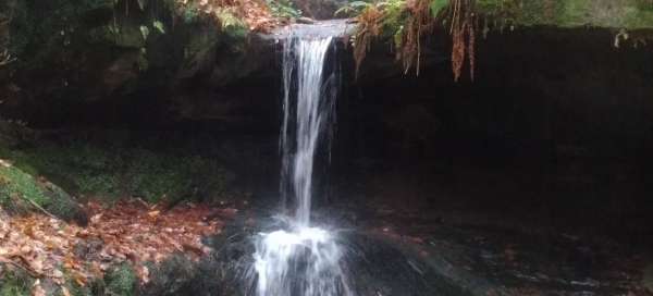 Hike to Chřibský waterfall