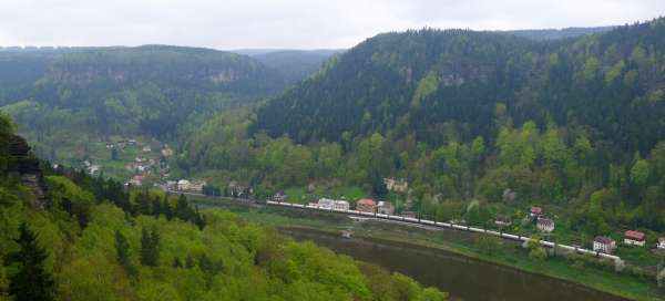 Canyon of Elbe River: Transport