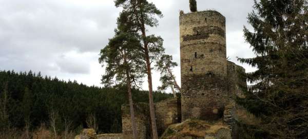 Las ruinas del castillo Gutštejn
