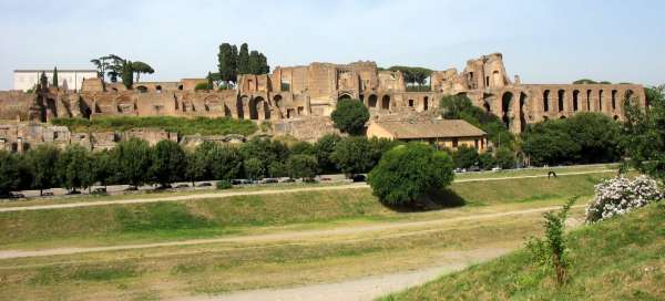 Ruinen auf dem Palatin: Tourismus