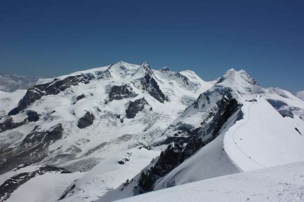 Vista desde la cima de Breithorn