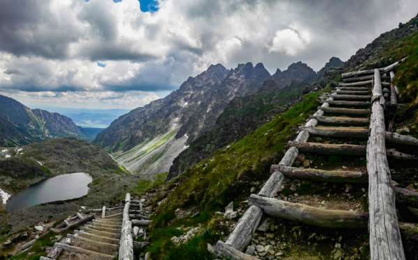 Montée au Vyšné Kôprovské sedlo