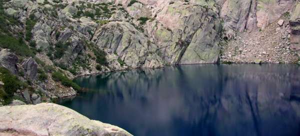 Jezero Lac de Capitello: Počasí a sezóna