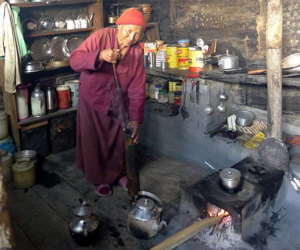 En la gompa de Bojo