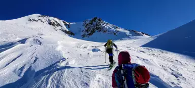 Podejście do Wildspitze i zejście przez Taschachtal
