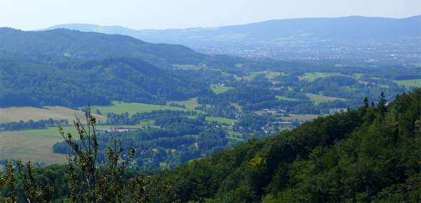 Vista da bacia do Liberec