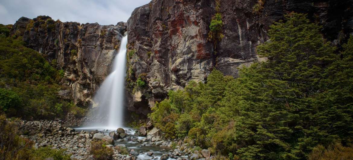 Wandeling naar Taranaki-watervallen: Toerisme