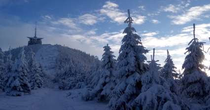 Winterbeklimming naar Lysá hora