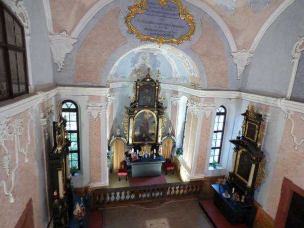 Interiér kaple