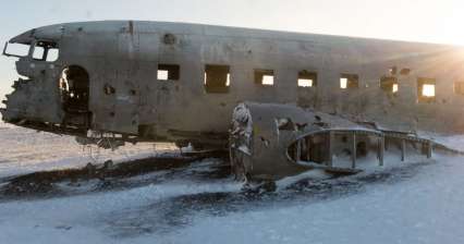 Avión DC3 caído