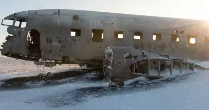 Upadły samolot DC3