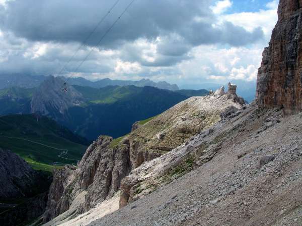 View of the cable car