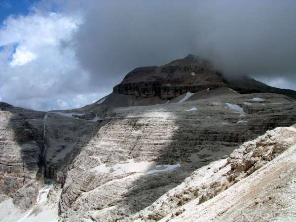 Der erste Blick auf den Piz Boé