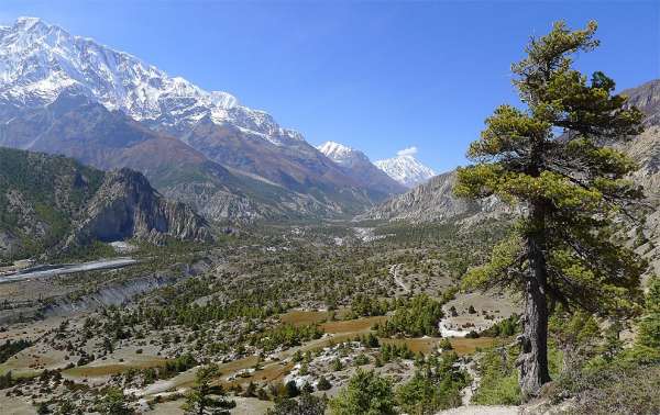 View of Marsyangdi valley