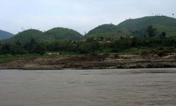 湄公河沿岸的村庄