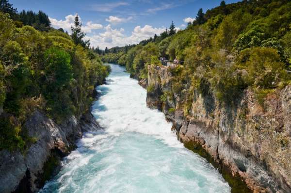 Canyon voor een waterval