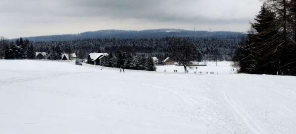 Circuito alrededor del centro de esquí de fondo Tři Studně: Clima y temporada