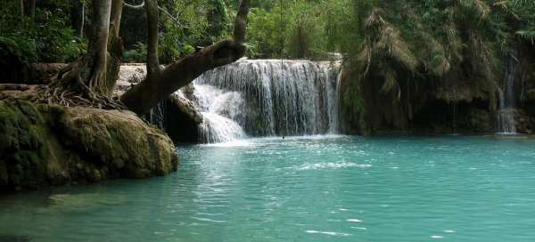 Výlet na vodopády Kuang Si: Ubytování