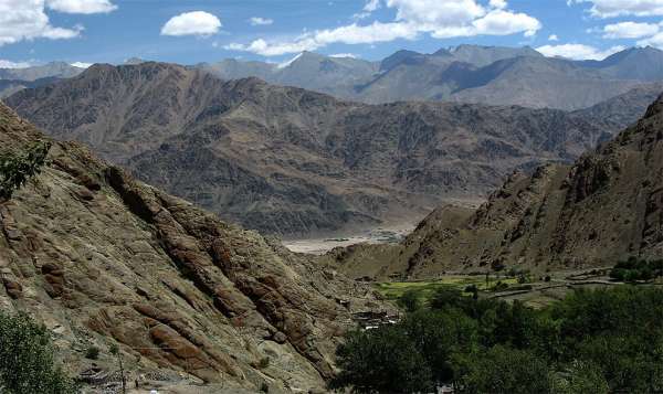 Uitzicht op de Indusvallei