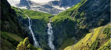 Huldafossen-Wasserfall