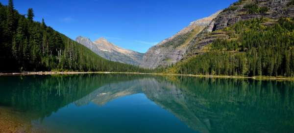 Výstup k Avalanche Lake: Ubytovanie