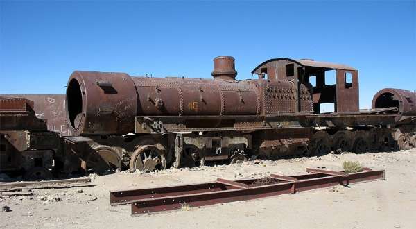 Ausrangierte Lokomotive