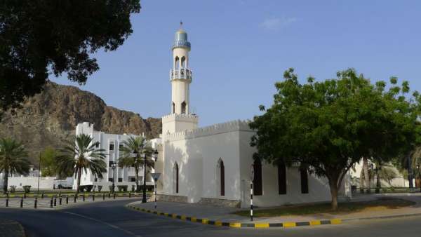 Eine kleine Moschee in Old Muscat