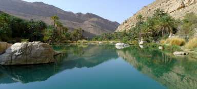 Pływanie w Wadi Bani Khalid