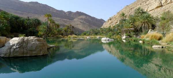 Kúpanie vo Wadi Bani Khalid: Turistika