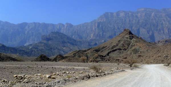 Views of the highest mountains of Oman