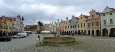 Площадь Захария Градецкого в Телче